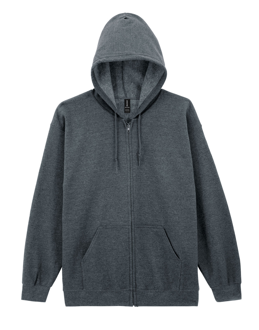 18600 Gildan Heavy Blend Adult Zip Hood Sweat - Dark Heather - 18600