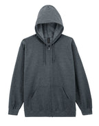 18600 Gildan Heavy Blend Adult Zip Hood Sweat - Dark Heather - 18600
