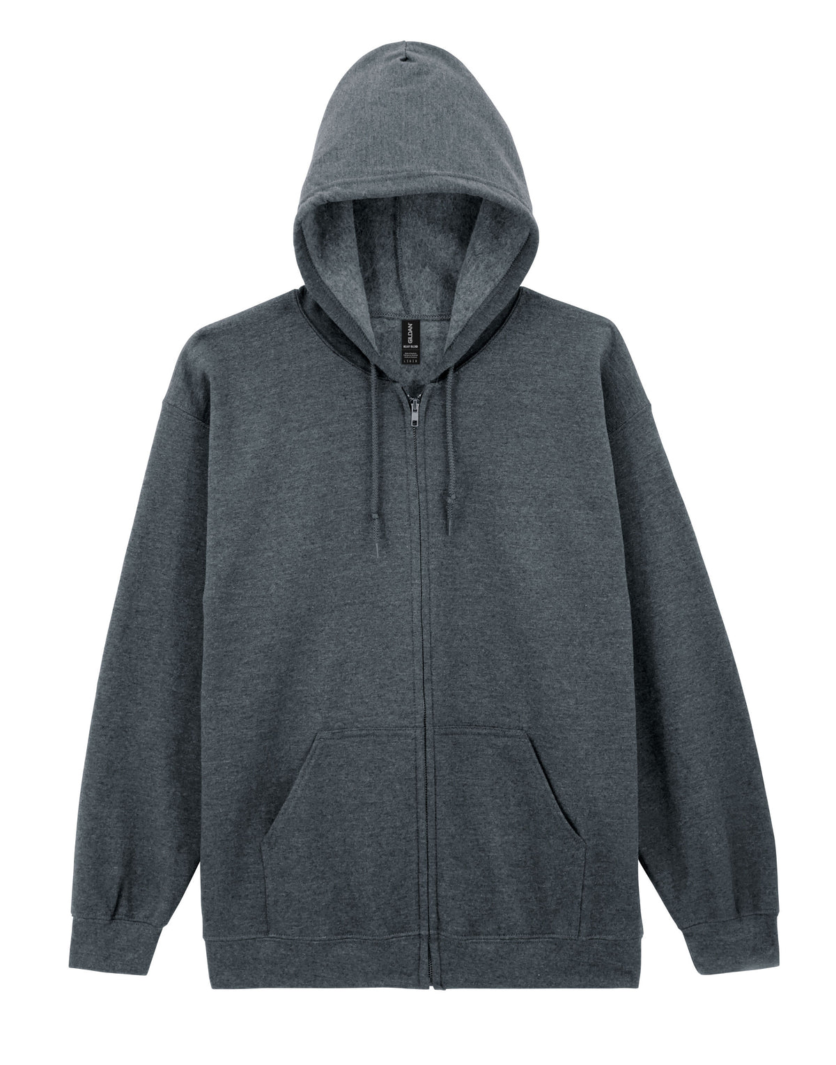 18600 Gildan Heavy Blend Adult Zip Hood Sweat - Dark Heather - 18600