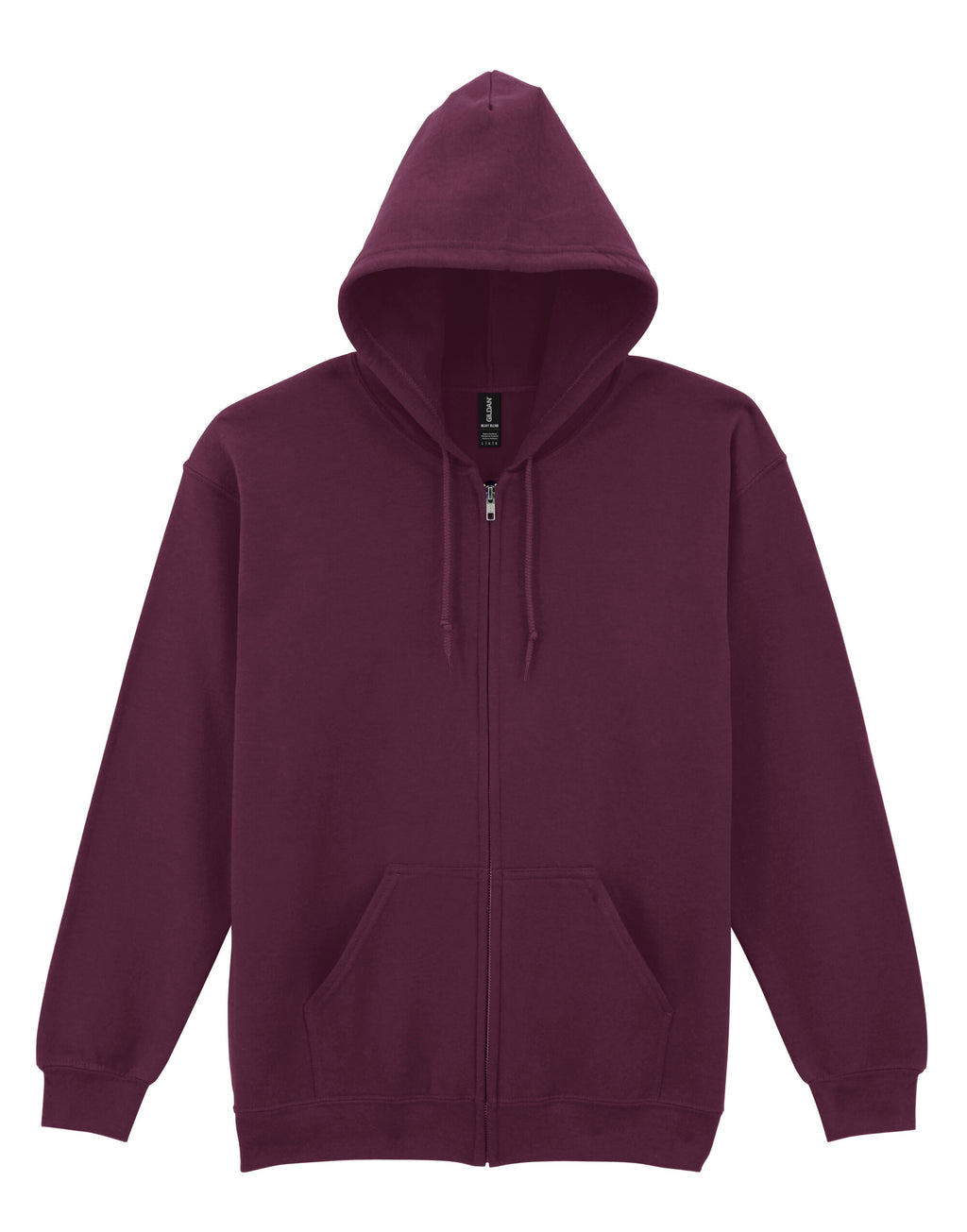 18600 Gildan Heavy Blend Adult Zip Hood Sweat - Maroon - 18600