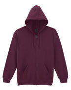 18600 Gildan Heavy Blend Adult Zip Hood Sweat - Maroon - 18600