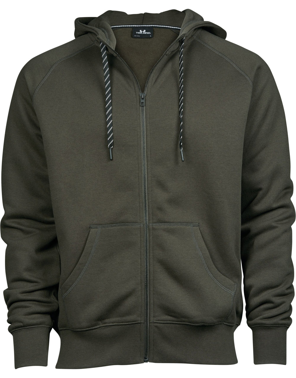 TJ5435 Tee Jays Mens Fashion Full Zip Hood - Deep Green - TJ5435