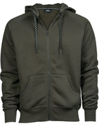 TJ5435 Tee Jays Mens Fashion Full Zip Hood - Deep Green - TJ5435