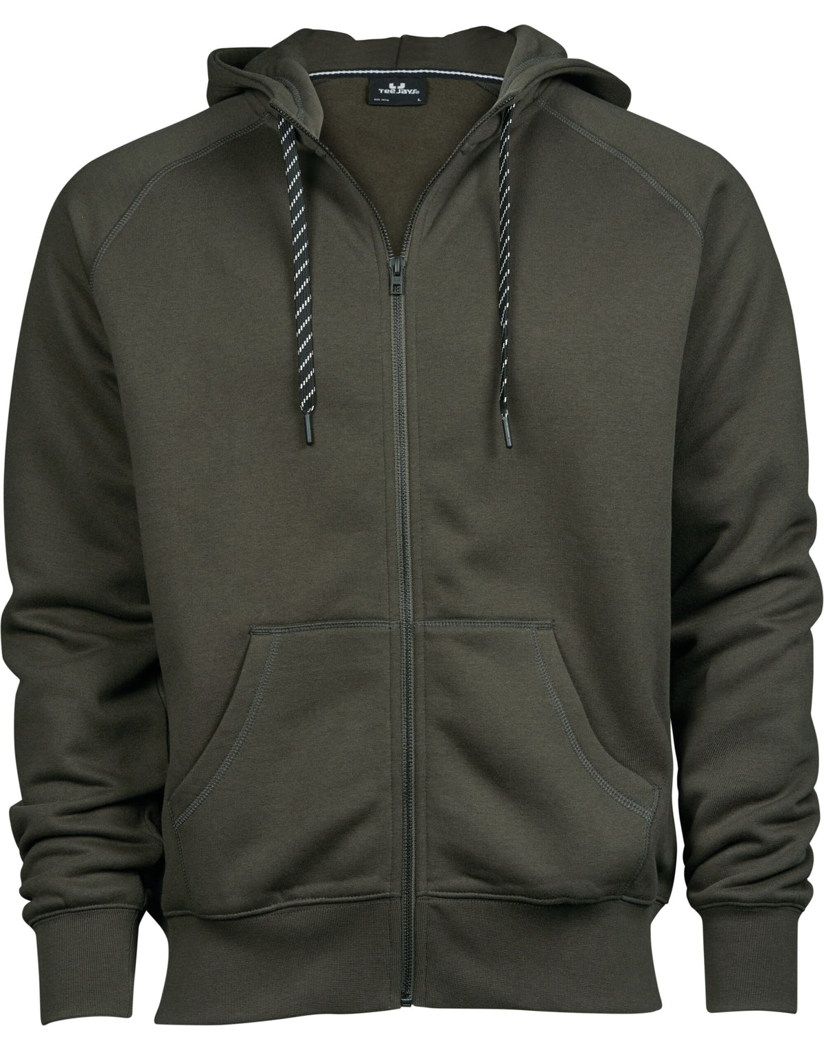 TJ5435 Tee Jays Mens Fashion Full Zip Hood - Deep Green - TJ5435