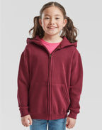 62045 FOTL Kids Classic Hooded Sweat Jacket - Burgundy - 62045