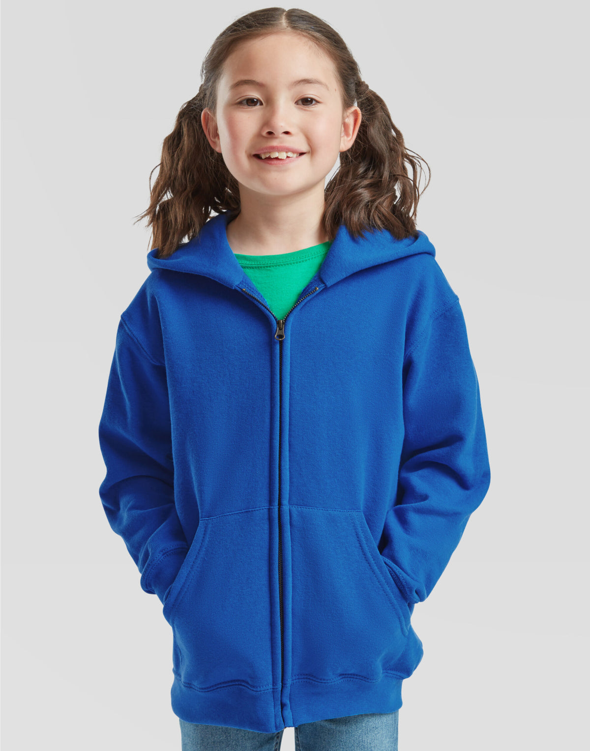 62045 FOTL Kids Classic Hooded Sweat Jacket - Royal - 62045