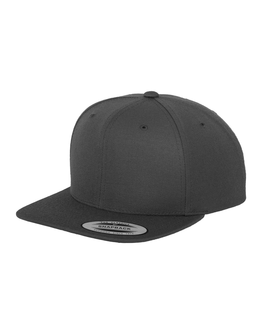 6089M Flexfit Classic Snapback Cap - Dark Grey - 6089M