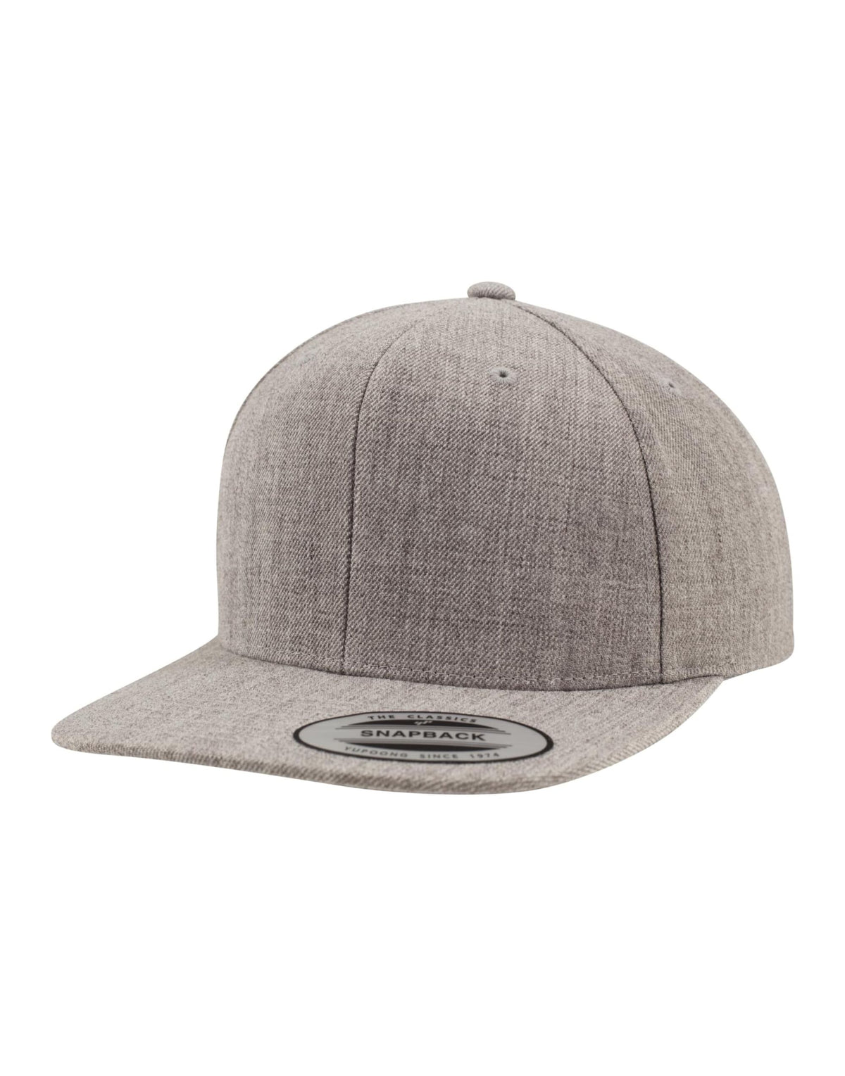 6089M Flexfit Classic Snapback Cap - Heather/Heather - 6089M