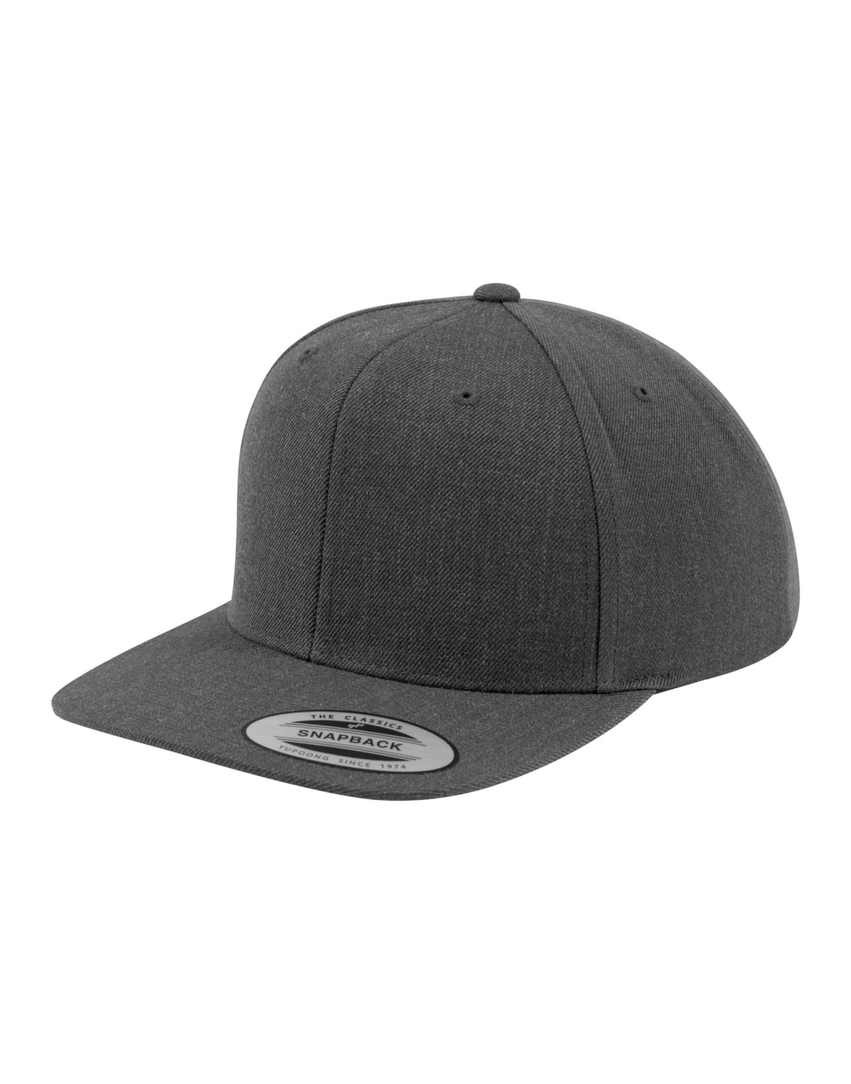 6089M Flexfit Classic Snapback Cap - Dark Grey/Dark Grey - 6089M