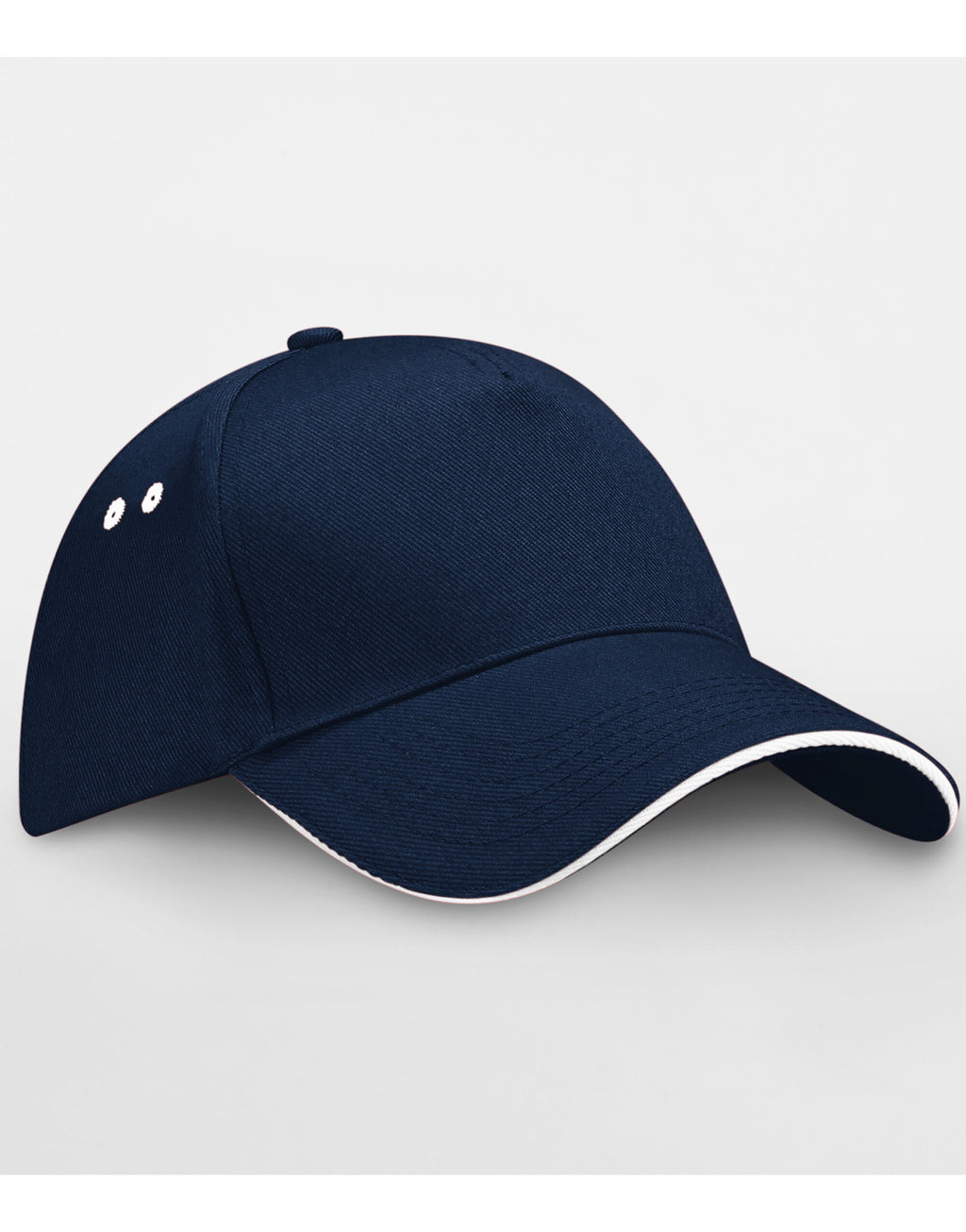 B15C Beechfield Ultimate Sandwich Peak Cap - French Navy/White - B15C