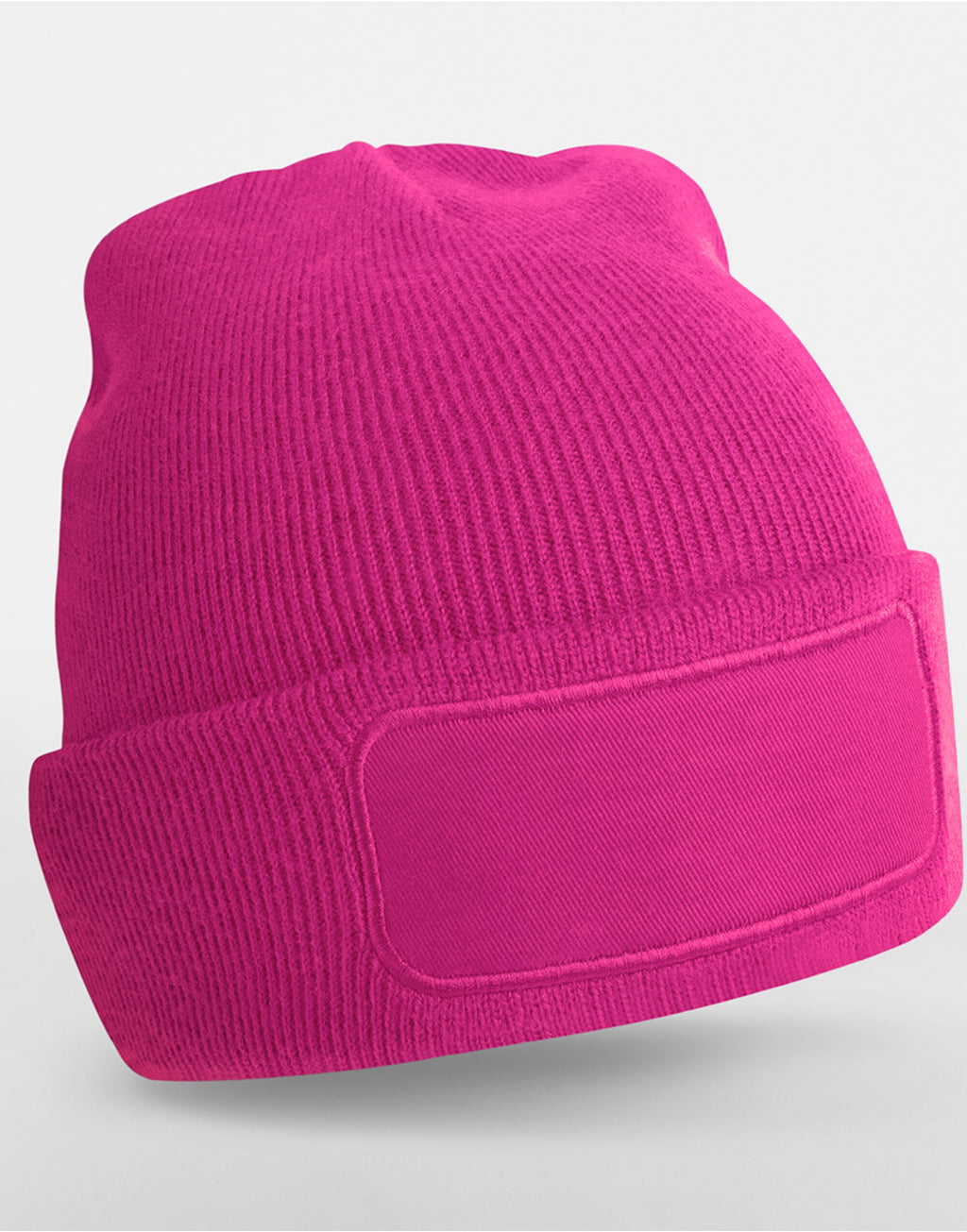 B445 Beechfield Original Patch Beanie - Fuchsia - B445