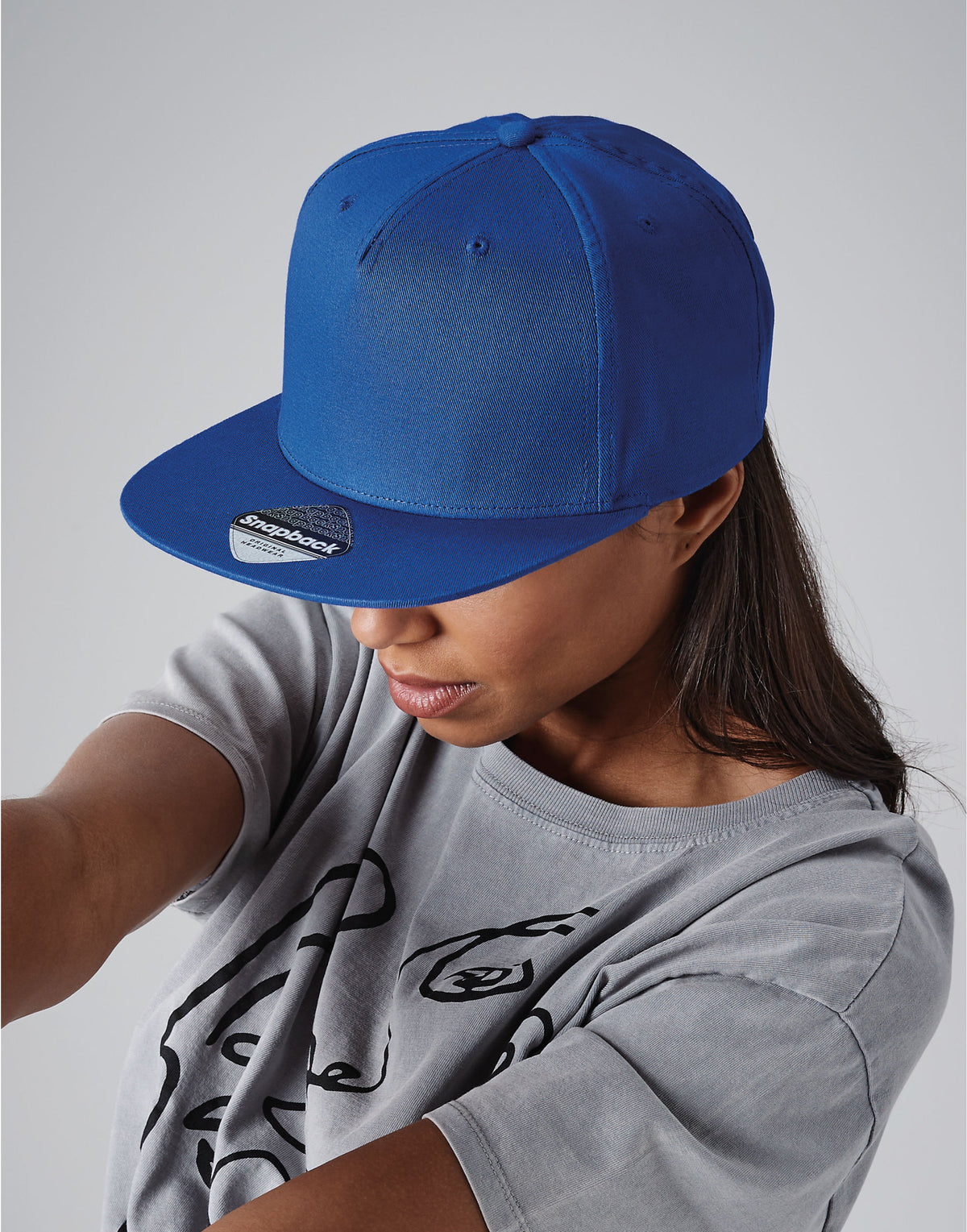 B610 Beechfield 5 panel Snapback Rapper Cap