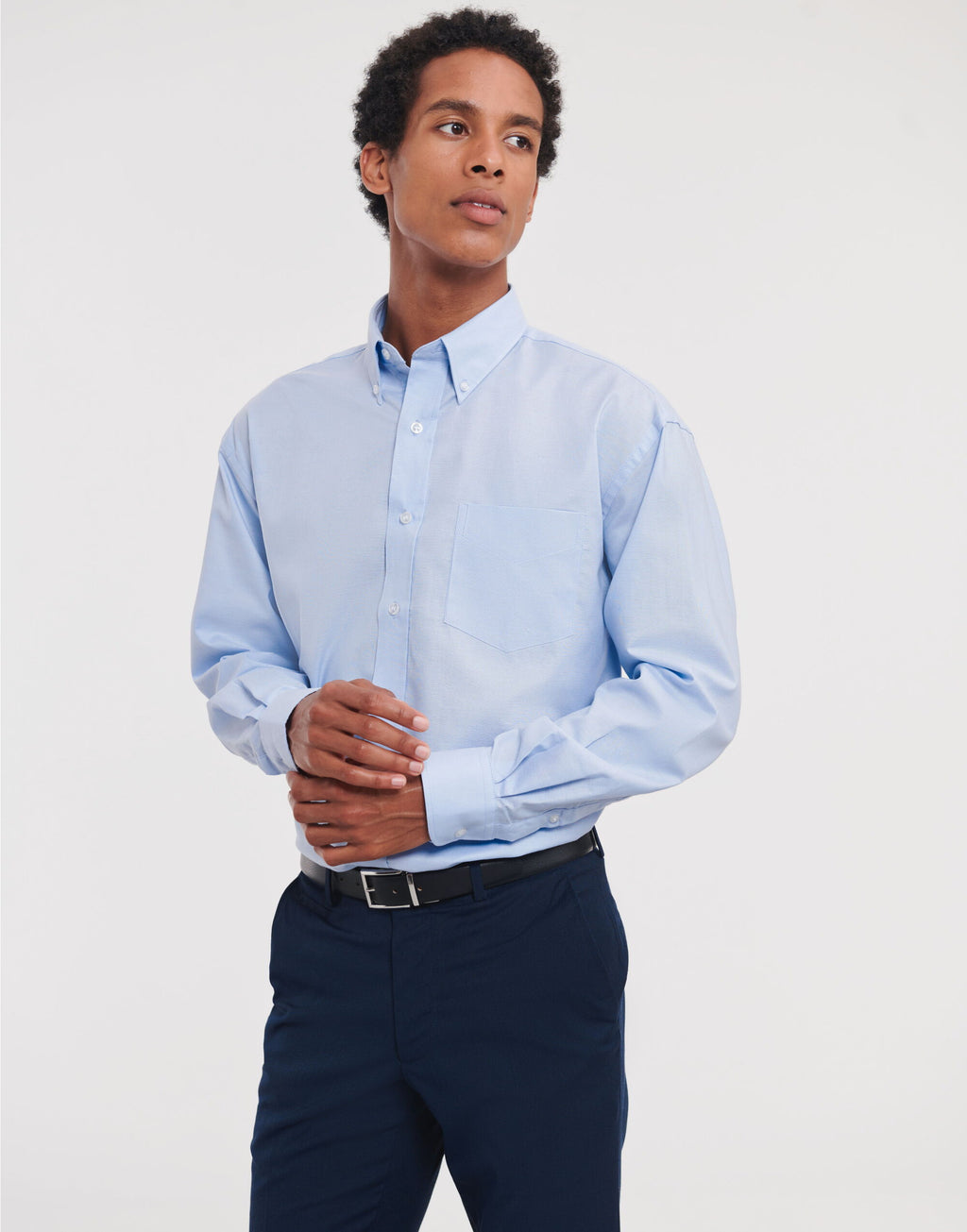 932M Russell Collection Men LS Classic Oxford