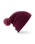 B450 Beechfield Snowstar® Beanie - Burgundy/Off White - B450