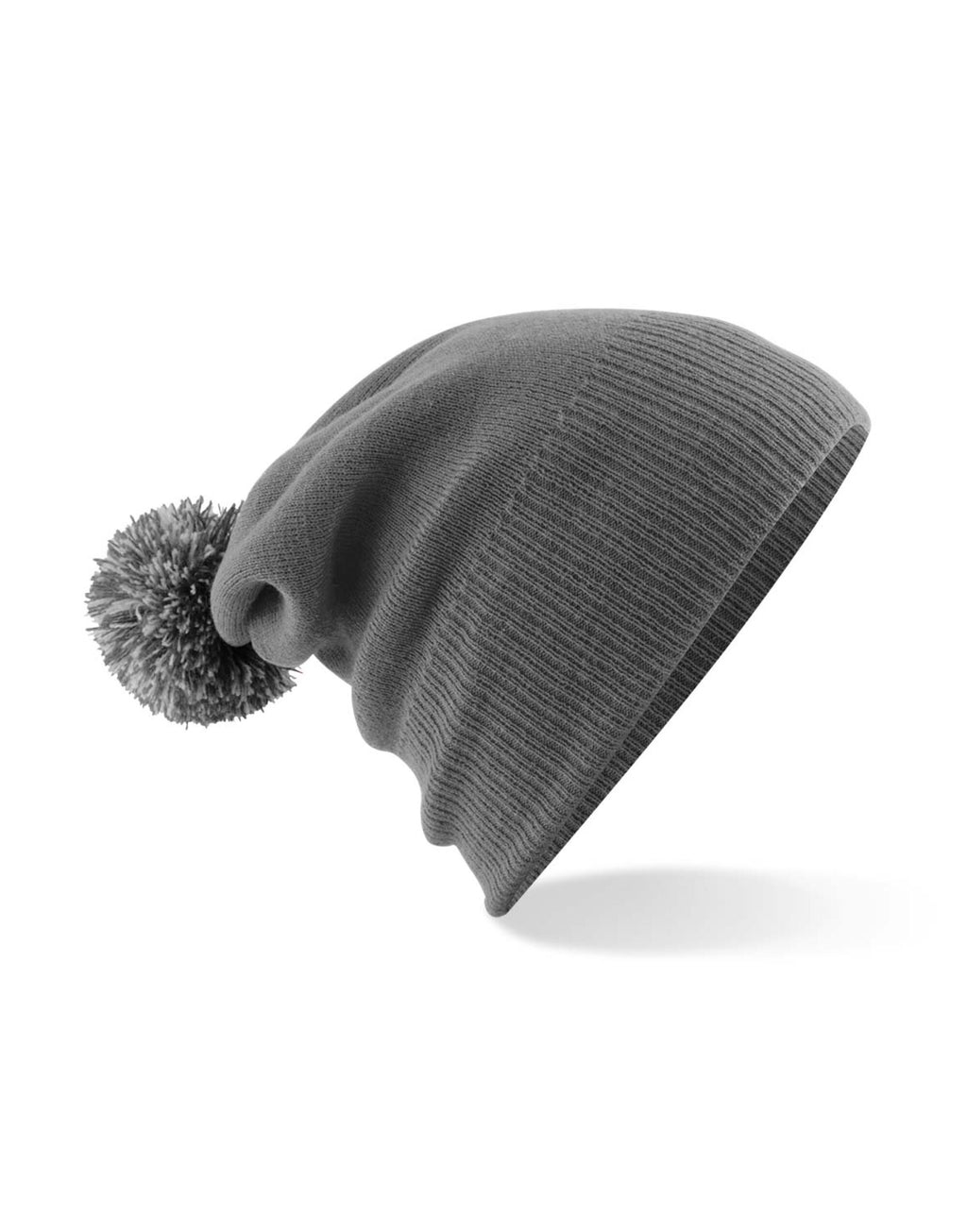 B450 Beechfield Snowstar® Beanie - Graphite Grey/Light Grey - B450
