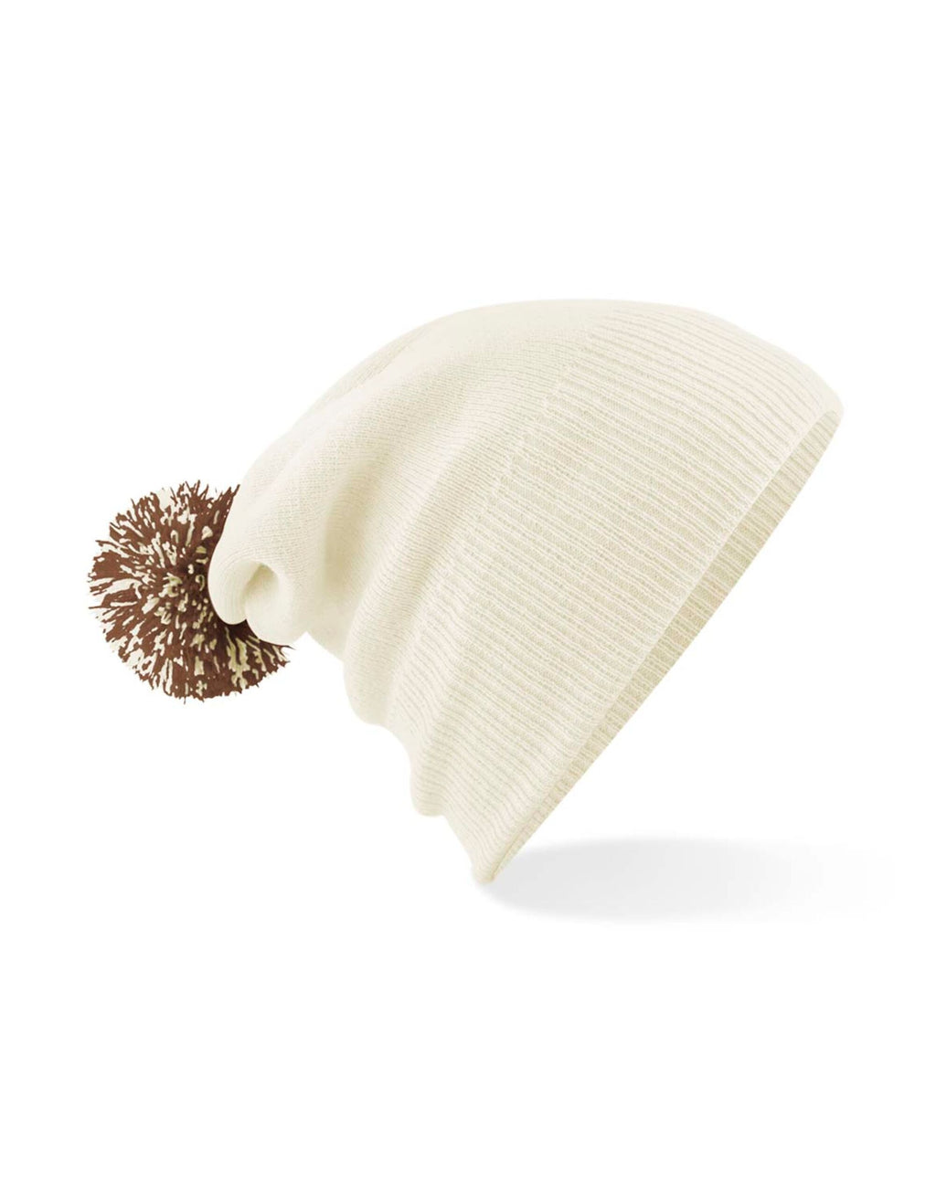 B450 Beechfield Snowstar® Beanie - Off White/Mocha - B450