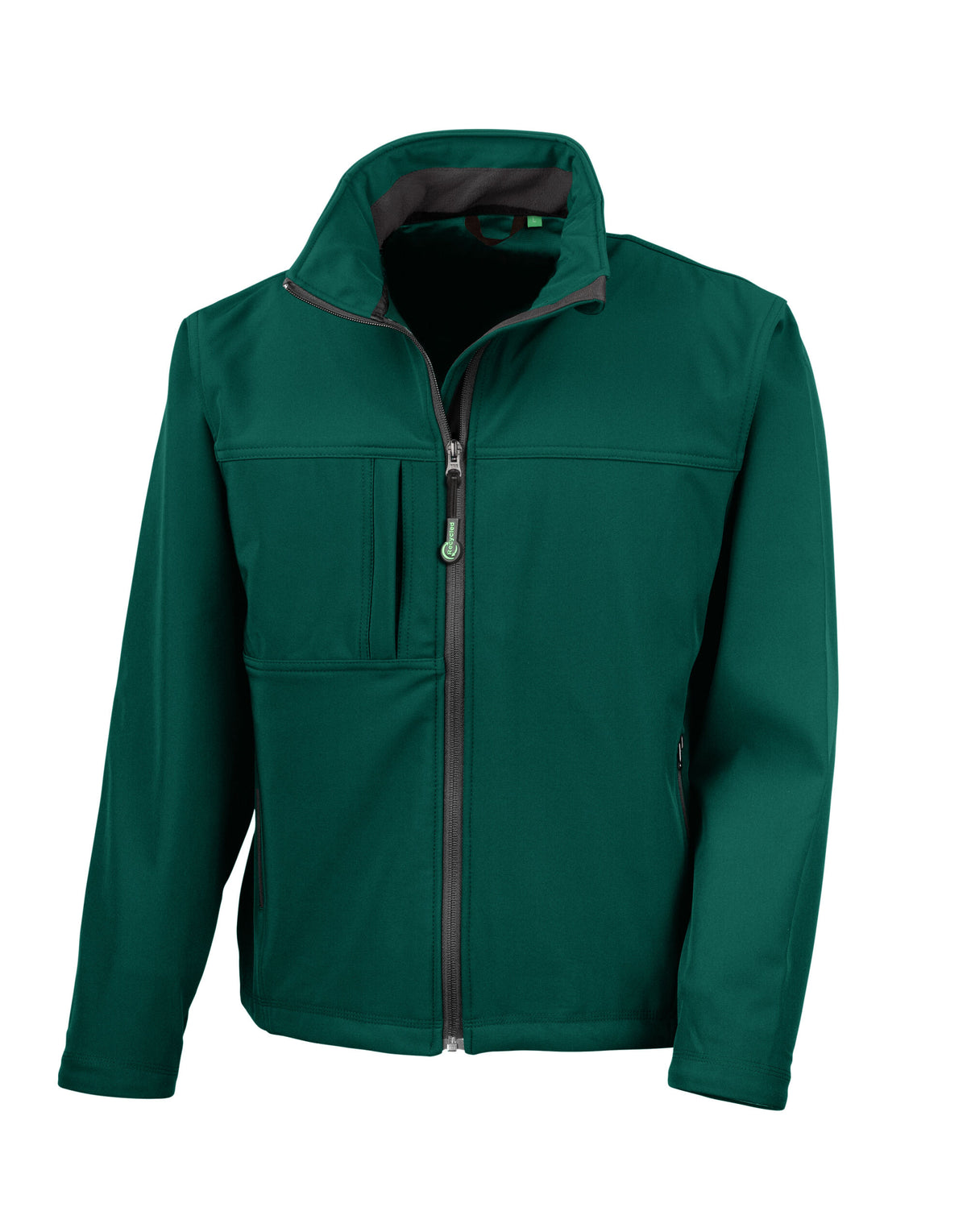 R121M Result Mens Classic Softshell Jacket - Bottle Green - R121M