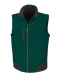 R123X Result Softshell Bodywarmer - Bottle Green/Black - R123X