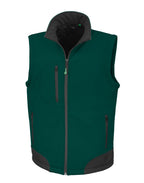 R123X Result Softshell Bodywarmer - Bottle Green/Black - R123X