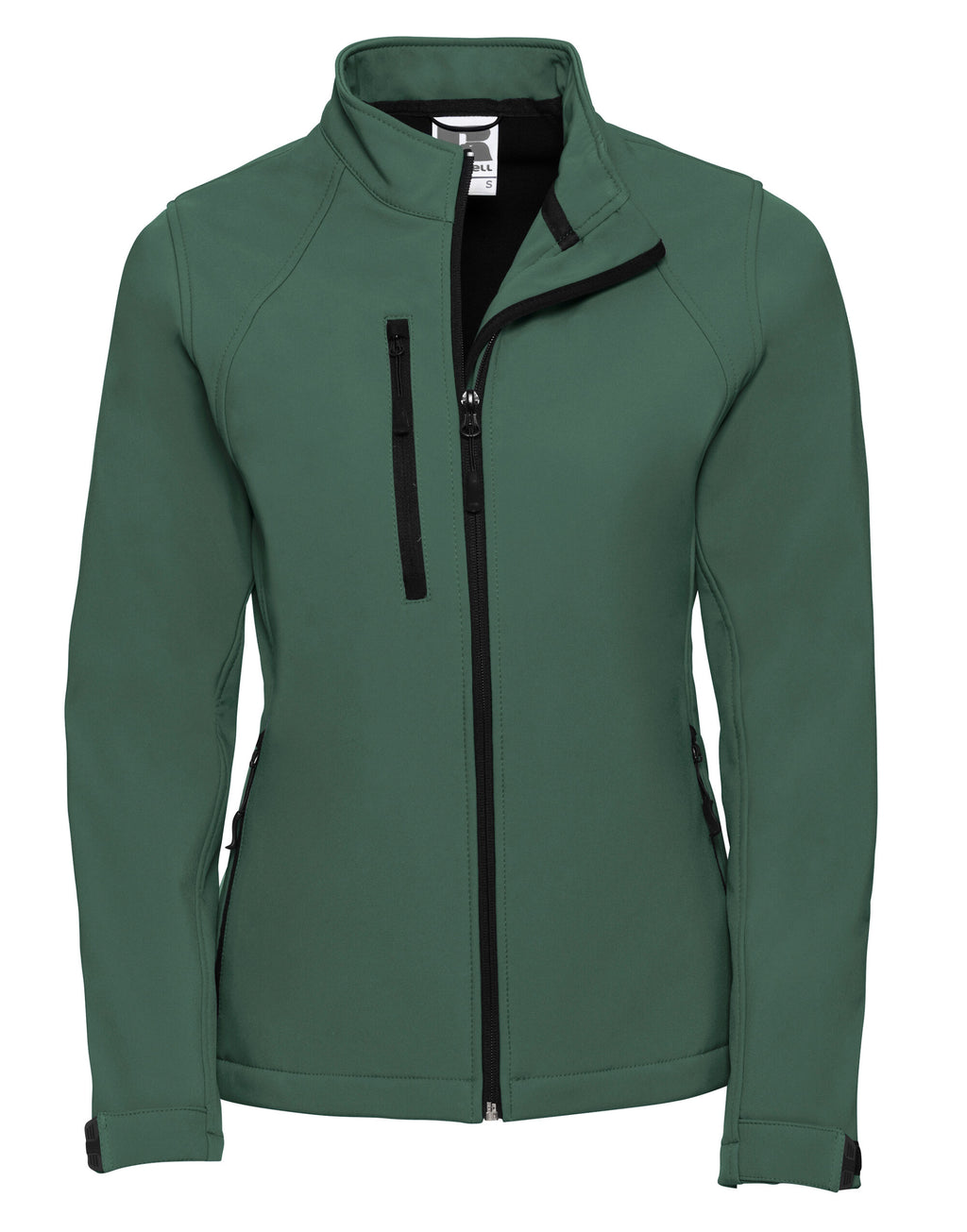 140F Russell Ladies Softshell Jacket - Bottle Green - 140F