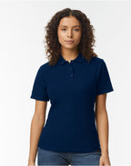 64800L Gildan S/style Ladies Double Pique Polo