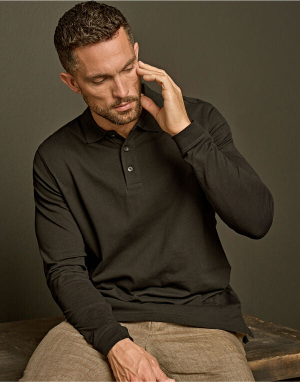Tee Jays Mens Luxury L/S Stretch Polo