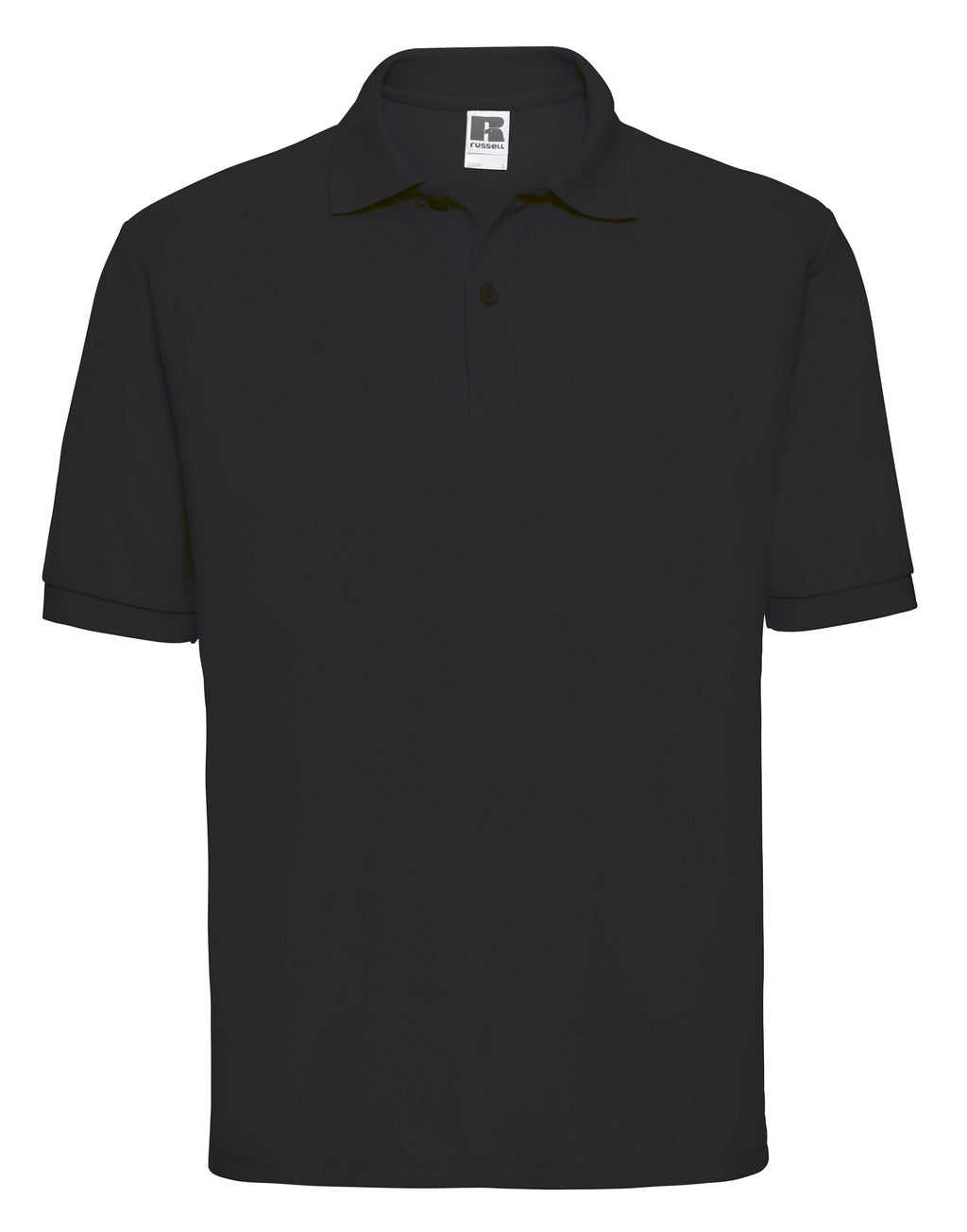 539M Russell Men's Classic Polycotton Polo - Black - 539M