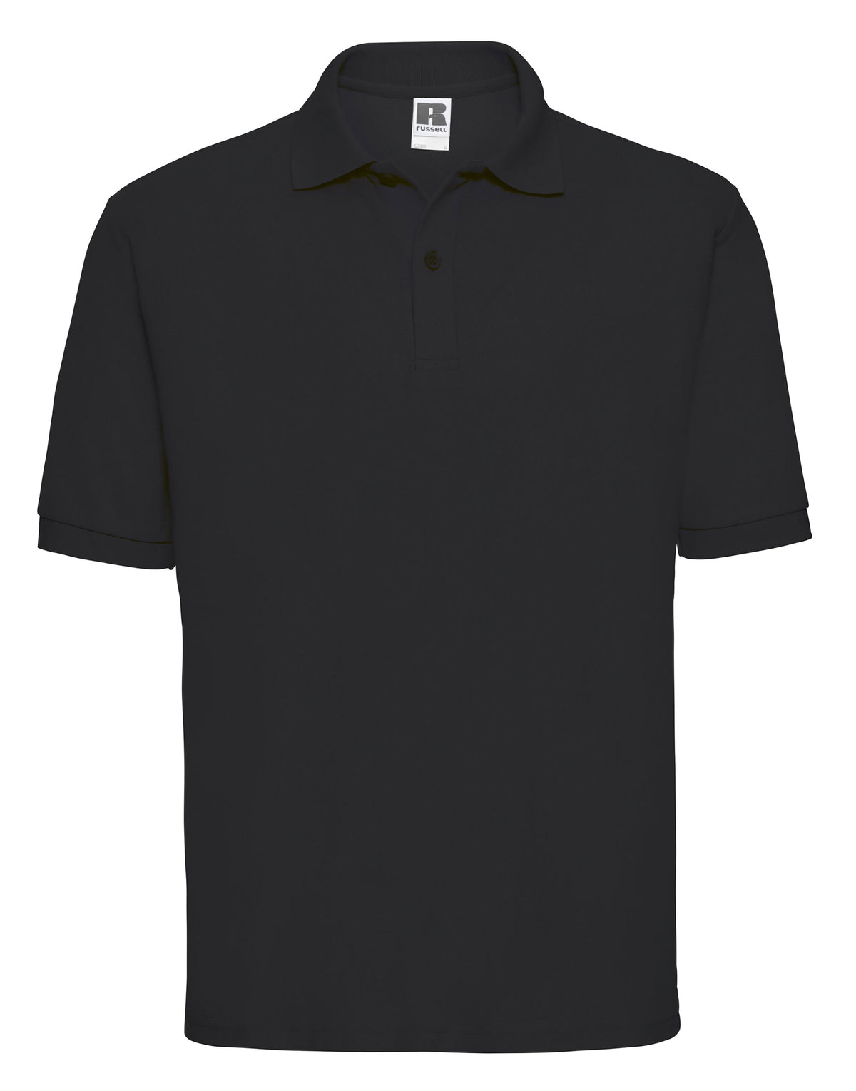 539M Russell Men's Classic Polycotton Polo - Black - 539M