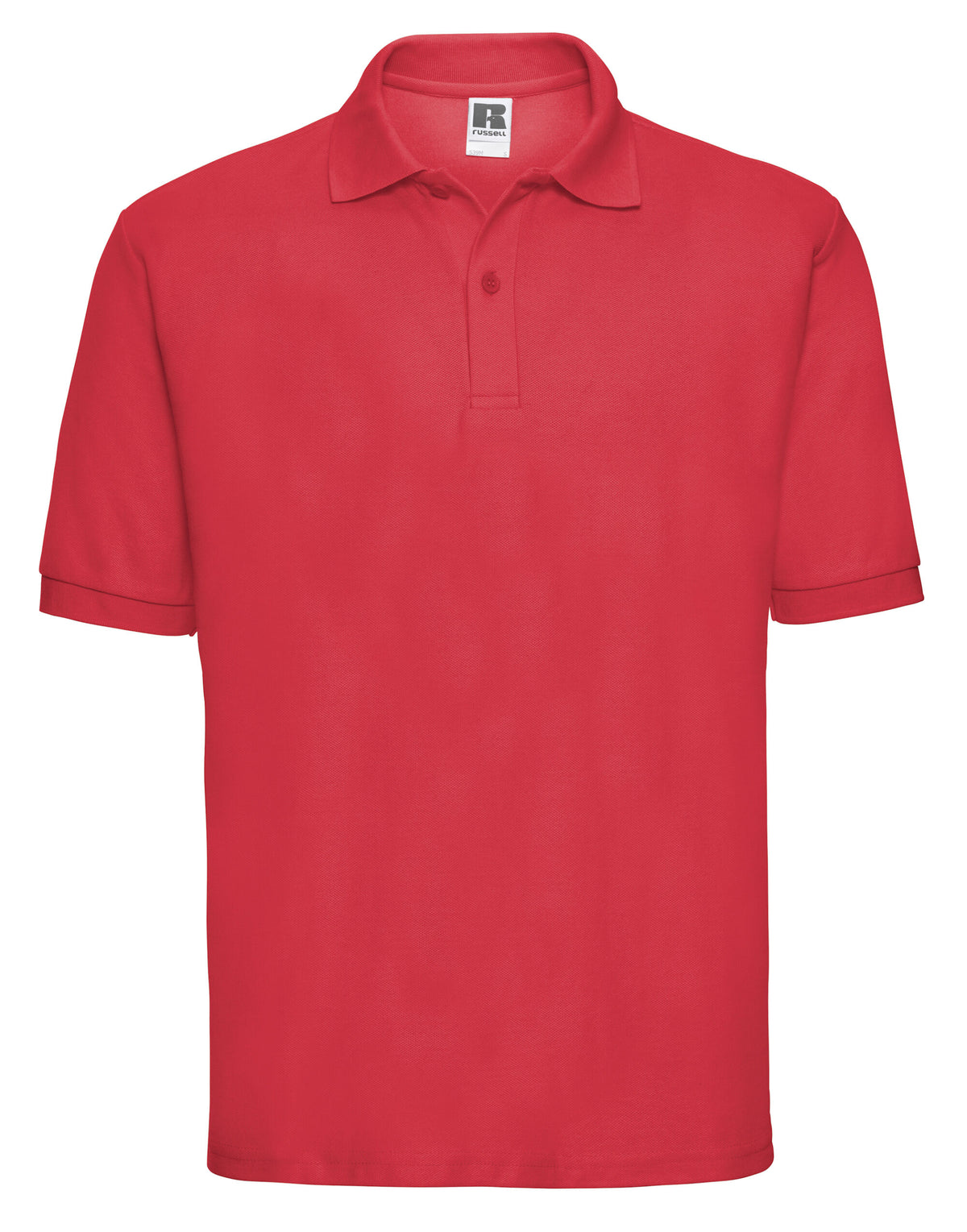 539M Russell Men's Classic Polycotton Polo - Bright Red - 539M
