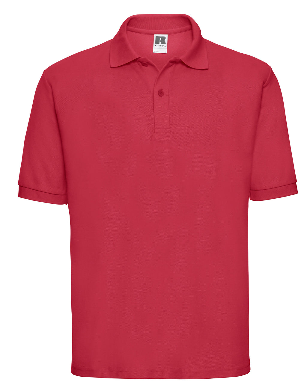 539M Russell Men's Classic Polycotton Polo - Classic Red - 539M