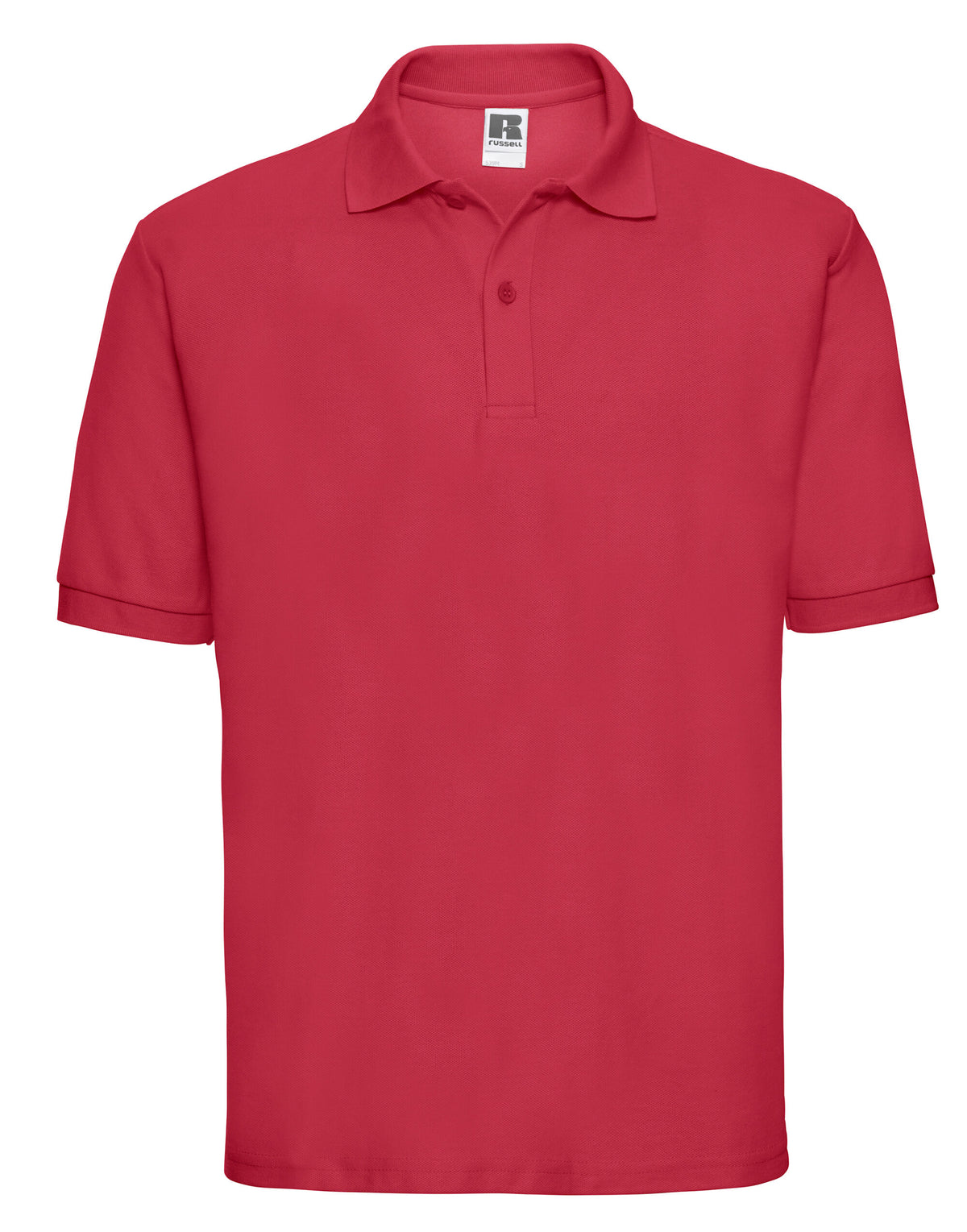 539M Russell Men's Classic Polycotton Polo - Classic Red - 539M