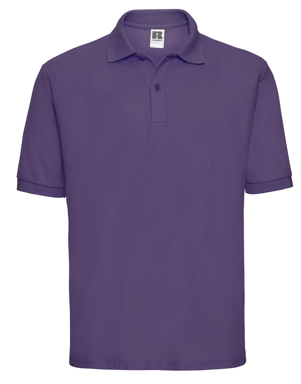539M Russell Men's Classic Polycotton Polo - Purple - 539M