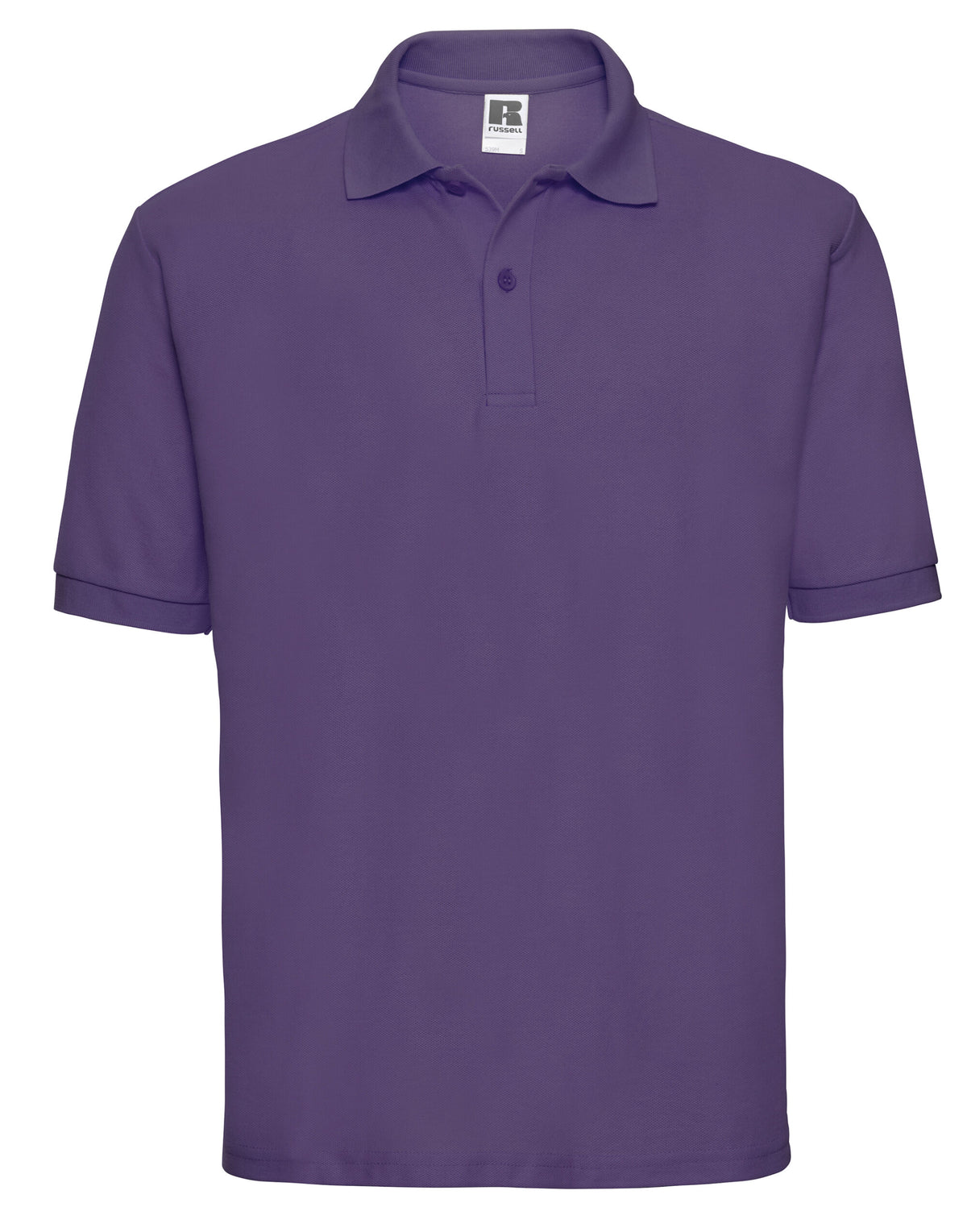 539M Russell Men's Classic Polycotton Polo - Purple - 539M