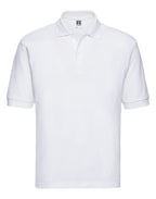 539M Russell Men's Classic Polycotton Polo - White - 539M