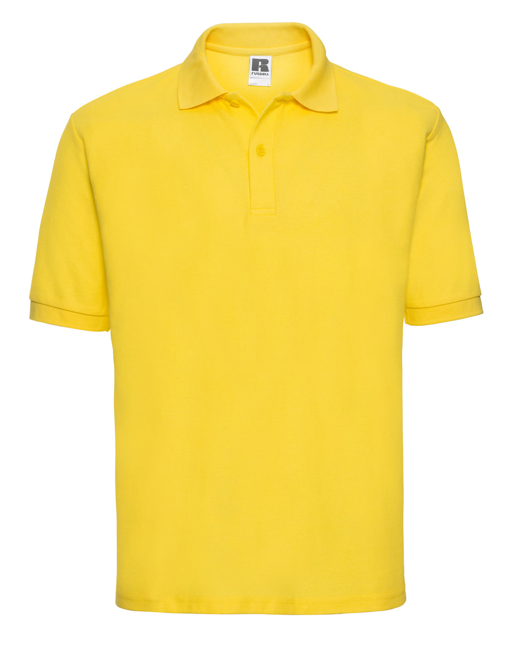 539M Russell Men's Classic Polycotton Polo - Yellow - 539M