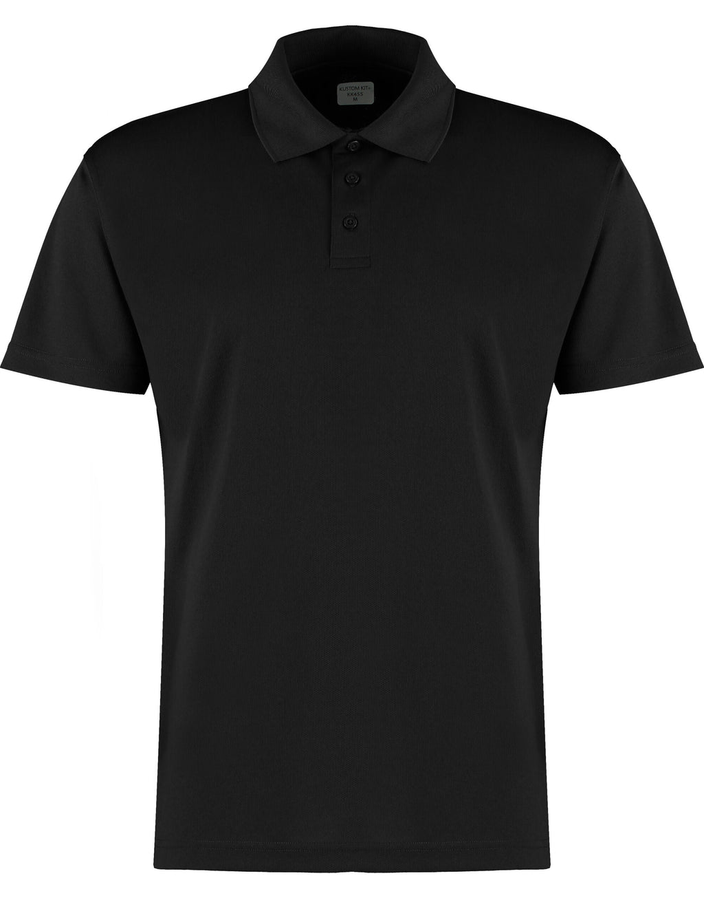 KK455 Kustom Kit Mens Cooltex Plus Polo - Black - KK455