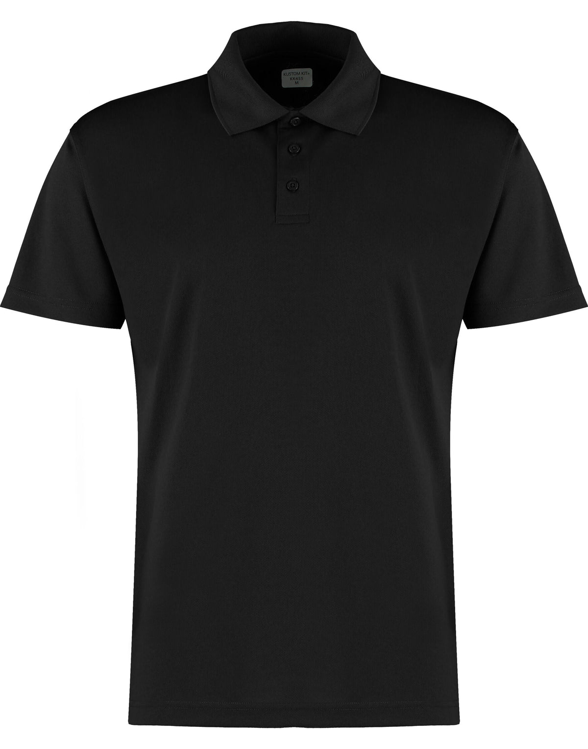 KK455 Kustom Kit Mens Cooltex Plus Polo - Black - KK455