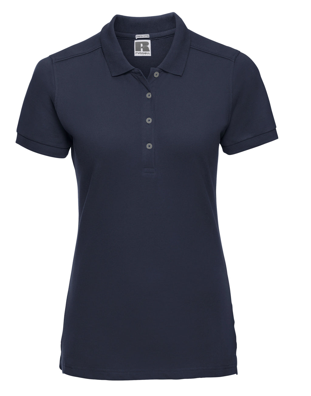 566F Russell Ladies Fitted Stretch Polo - French Navy - 566F