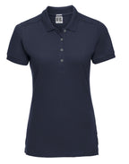 566F Russell Ladies Fitted Stretch Polo - French Navy - 566F