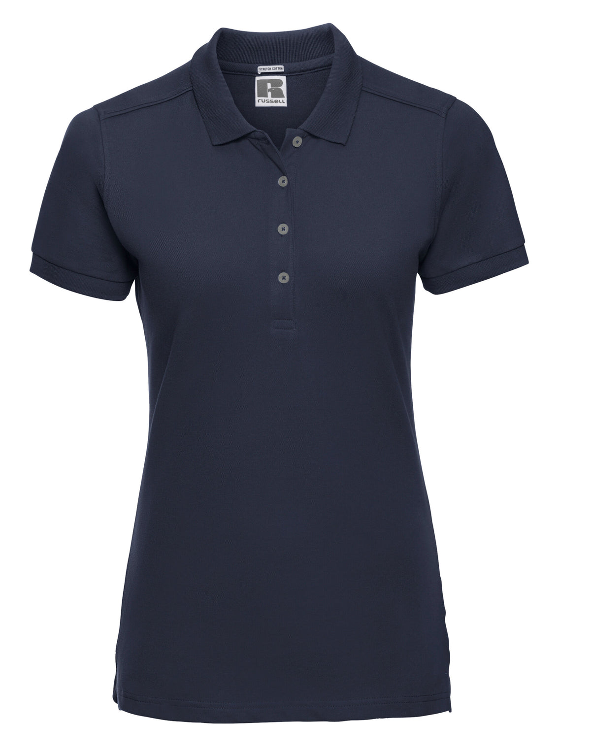 566F Russell Ladies Fitted Stretch Polo - French Navy - 566F