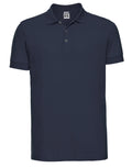 566M Russell Mens Fitted Stretch Polo - French Navy - 566M