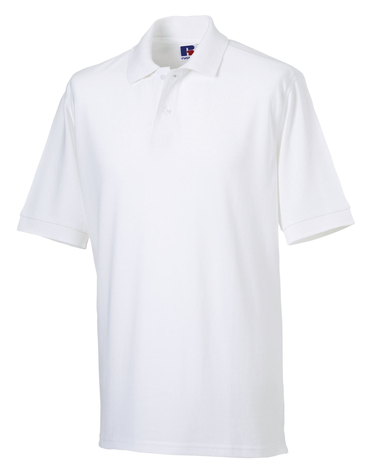 569M Russell Mens Classic Cotton Polo - White - 569M