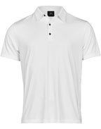 TJ7200 Tee Jays Mens Luxury Sport Polo - White - TJ7200