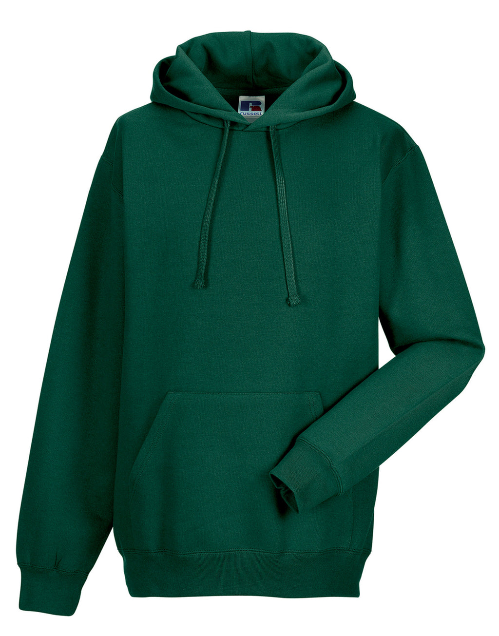 575M Russell Hooded Sweatshirt - Bottle Green - 575M