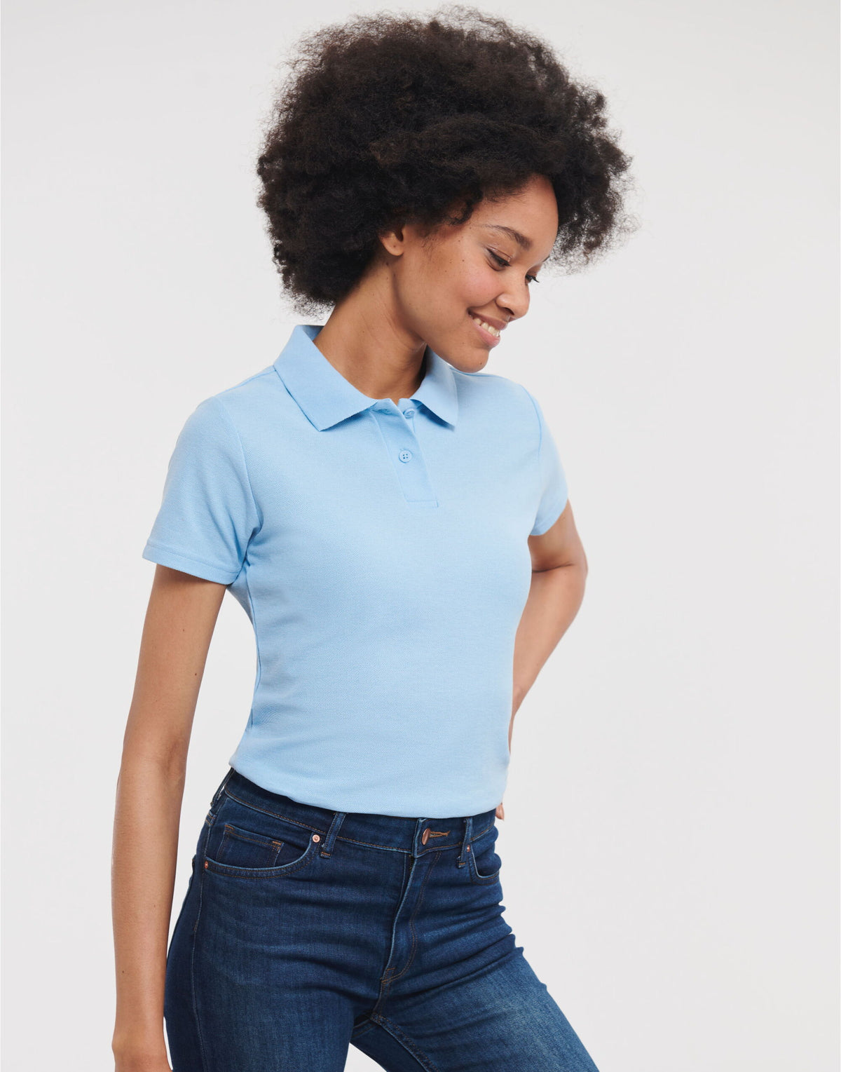 539F Russell Ladies Classic Polycotton Polo