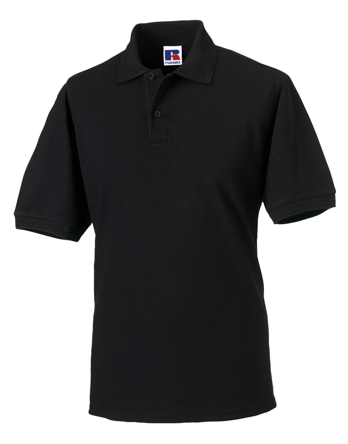 599M Russell Hardwearing Polycotton Polo - Black - 599M