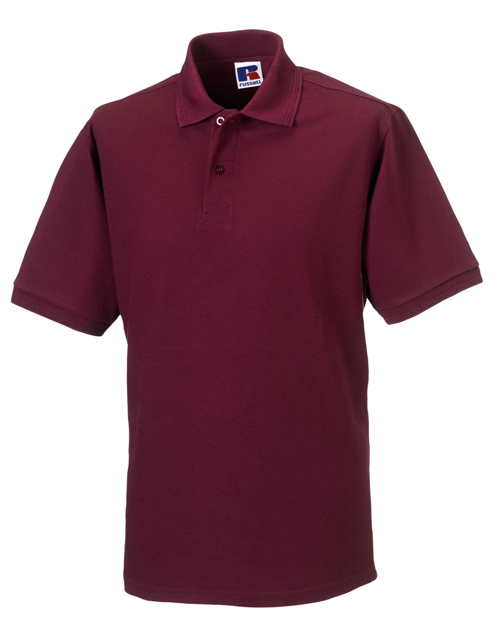 599M Russell Hardwearing Polycotton Polo - Burgundy - 599M