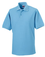 599M Russell Hardwearing Polycotton Polo - Sky Blue - 599M