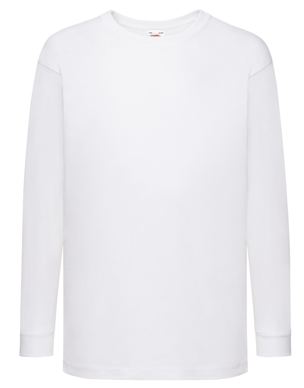61007 FOTL Kids Valueweight Long Sleeve T - White - 61007