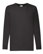 61007 FOTL Kids Valueweight Long Sleeve T - Black - 61007